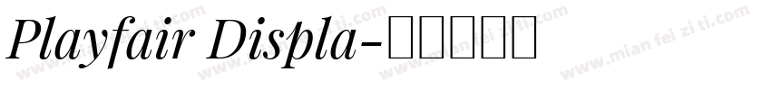 Playfair Displa字体转换